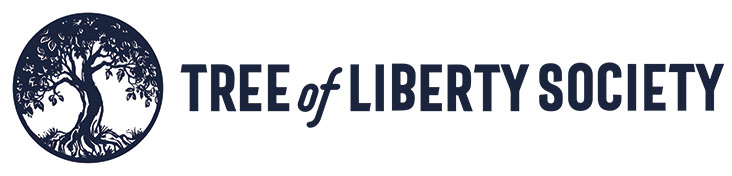 Tree of Liberty Society logo depicting a tree with visible roots and the words Tree of Liberty Society